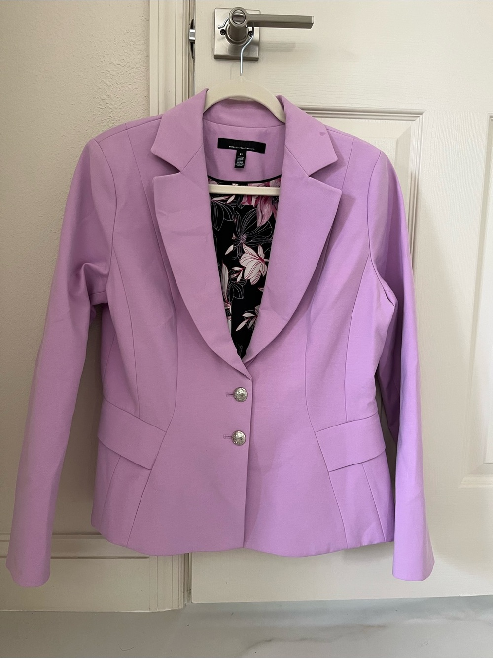 White House Black Market Lilac Fitted Blazer 12 - Picture 3 of 11